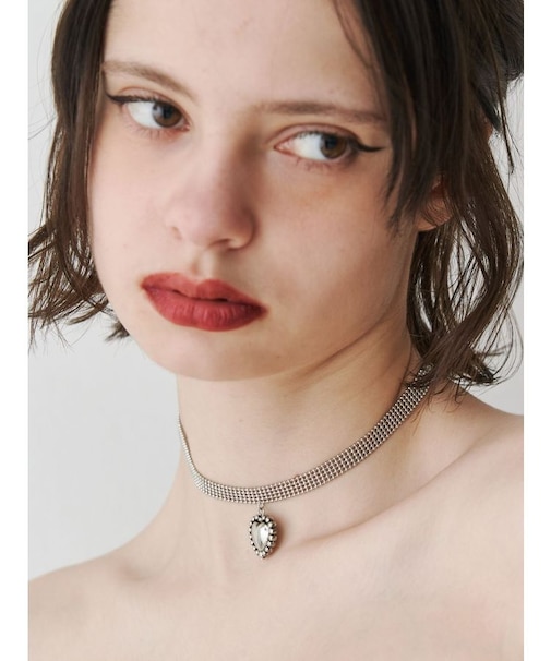 メタルチェーンハートチョーカー