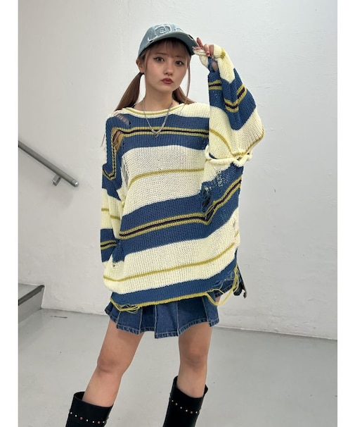 マルチWAYダメージニット