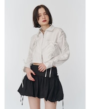 ギャザースリーブシャツ