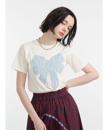 リボンドッキングTシャツ