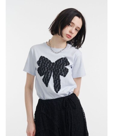 リボンドッキングTシャツ