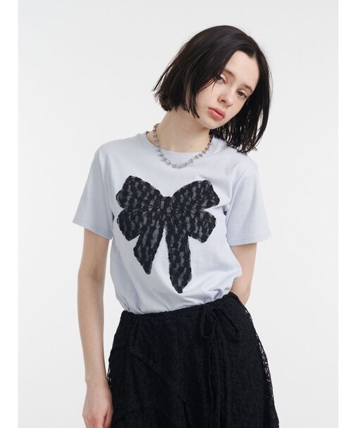 リボンドッキングTシャツ