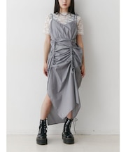 シャーリングキャミワンピース