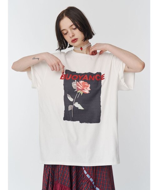 ローズプリントBigTシャツ