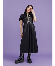 チャイナリボンロングワンピース