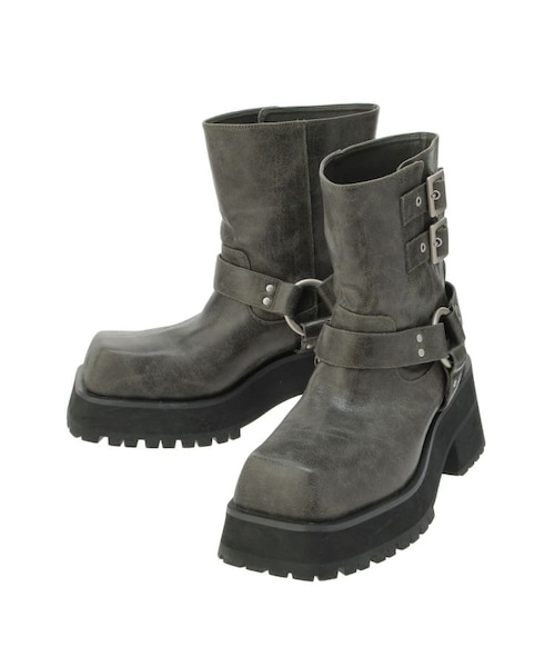 jouetie❤️プラットフォームショートエンジニアブーツ❤️ブラック プラットフォームショートエンジニアブーツ｜ジュエティの通販｜&mall