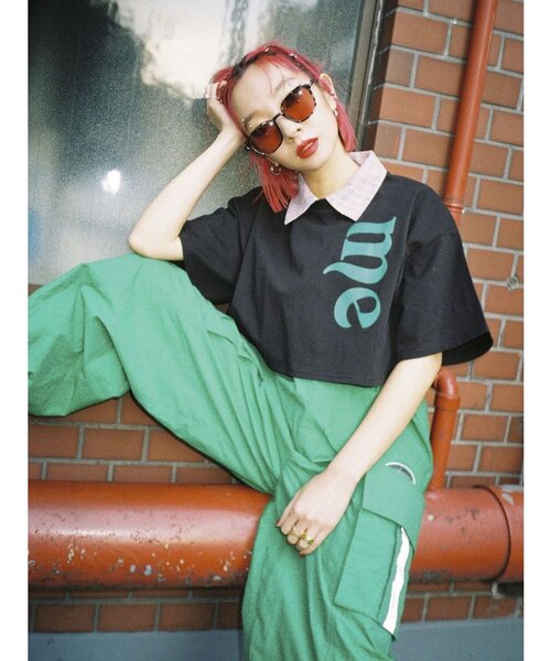 me jane クロップド Tシャツ【コラボ】｜ジュエティの通販