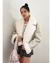 フェイクムートンショートジャケット