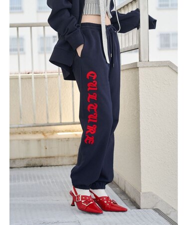 【NEW ERA?×jouetie】ロゴスウェットパンツ