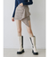 アシメフリルミニスカート