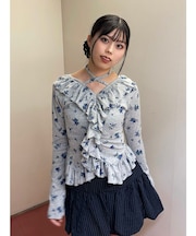 ラッフルフリルトップス