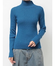 ベーシックカラーハイネックニット