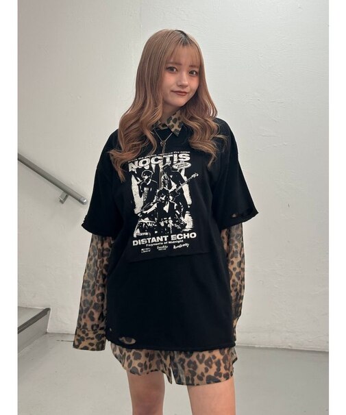 グランジグラフィックTシャツ