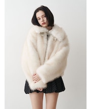 【WEB限定】ベルトミドルファーコート