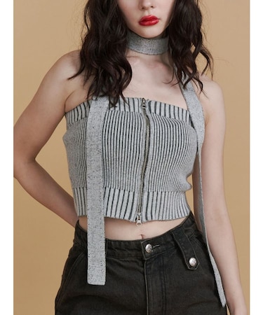 ストールセットマルチWAYニットビスチェ