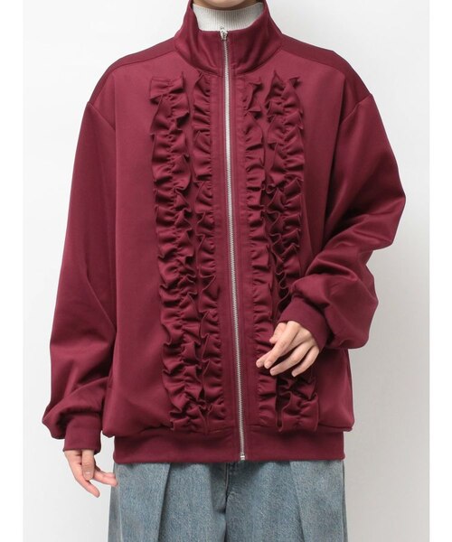 ルーズフリルトラックジャケット｜ジュエティの通販｜&mall（アンド