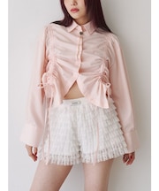 フロントギャザーシャツ