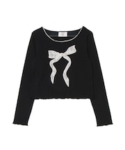 レースモチーフトップス