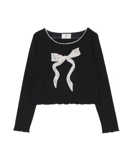 レースモチーフトップス