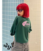 【Something ×PosTokyo】Front gather Sporty Tops