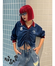 【Something ×PosTokyo】Front gather Sporty Tops