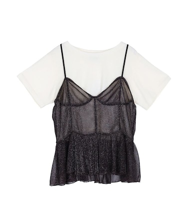 チュールドッキングTシャツ