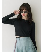 バックオープンロゴトップス