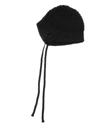 クロシェライクフラワーモチーフビーニー