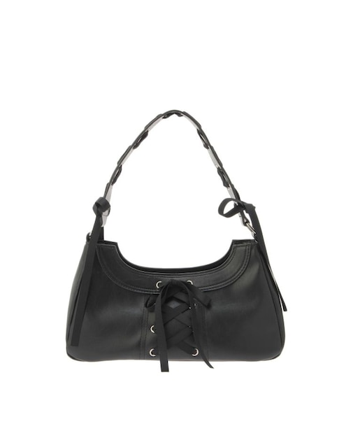 レースアップリボンハンドバッグ