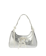 レースアップリボンハンドバッグ