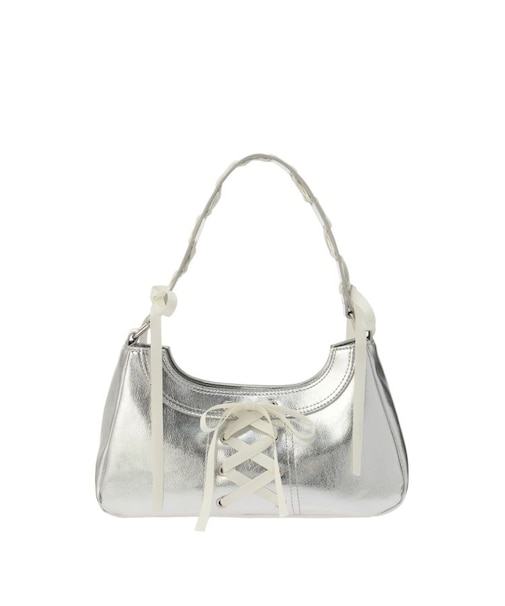 レースアップリボンハンドバッグ