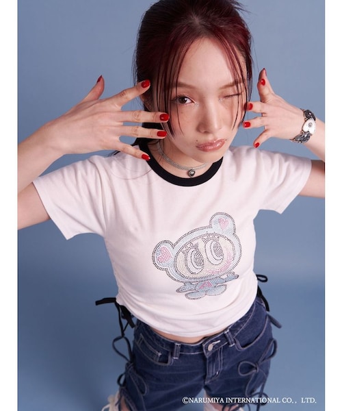 jouetie × ANJELBLUE ドロストTシャツ ANGELBLUE×jouetie】ドロストTシャツ｜ジュエティの通販｜&mall