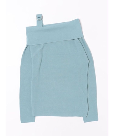 オフショルダーニットトップス