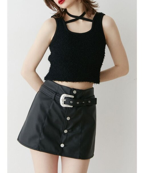 ハーフスリーブアンサンブルニット