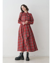 ラッフルフリルロングワンピース