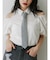 カットアウトバルーンスリーブシャツ