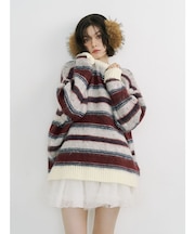 パターンルーズニット