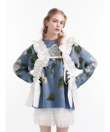 パターンルーズニット