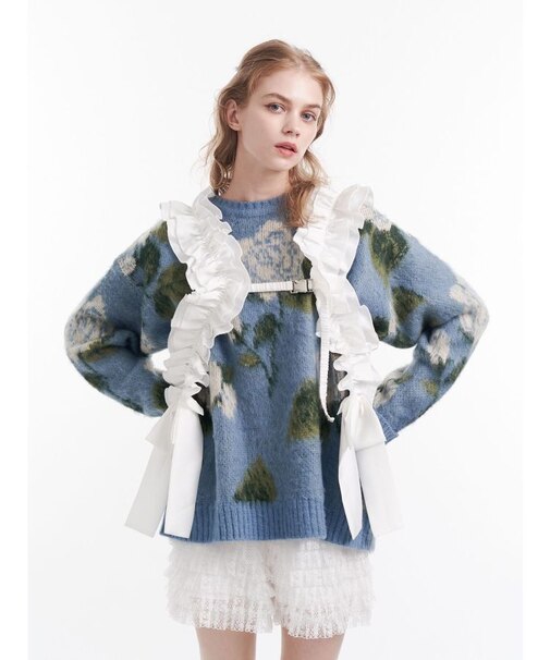 パターンルーズニット