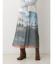 フォトプリントストレートスカート【セットアップ対応】