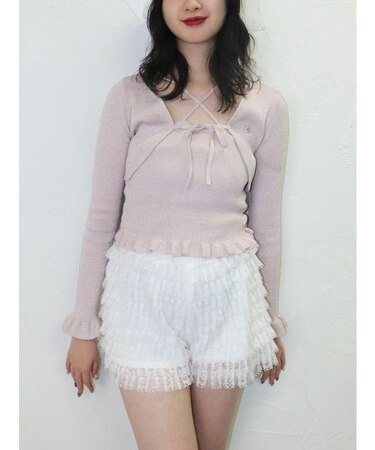 フリルニットアンサンブル