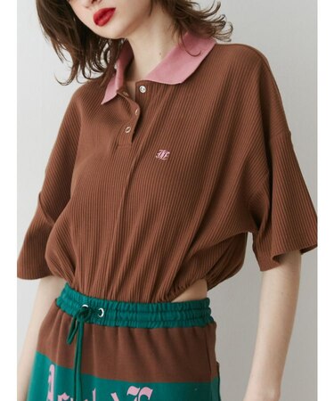 ボディースーツポロトップス