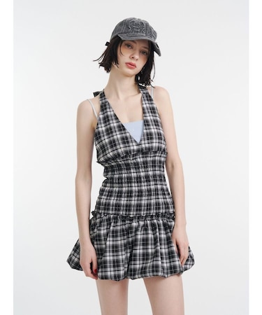 ホルターネックバルーンミニジャンスカ