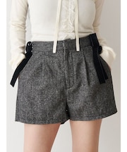 ベロアリボンショートパンツ【セットアップ対応】