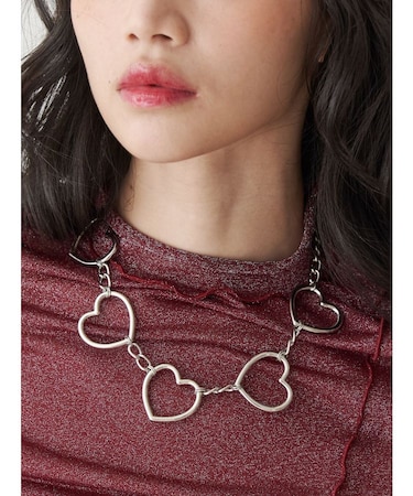 ビッグハートモチーフネックレス