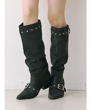 ルーズウエスタンベルトブーツ