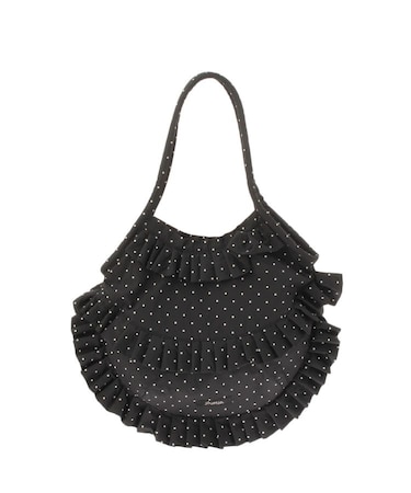 パターンフリルトートバッグ