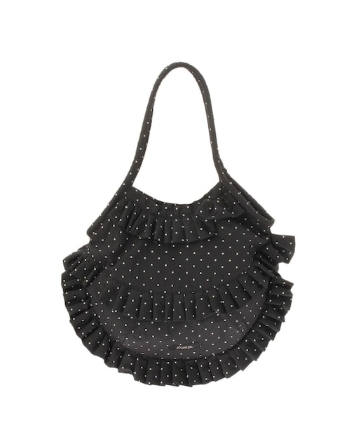 パターンフリルトートバッグ