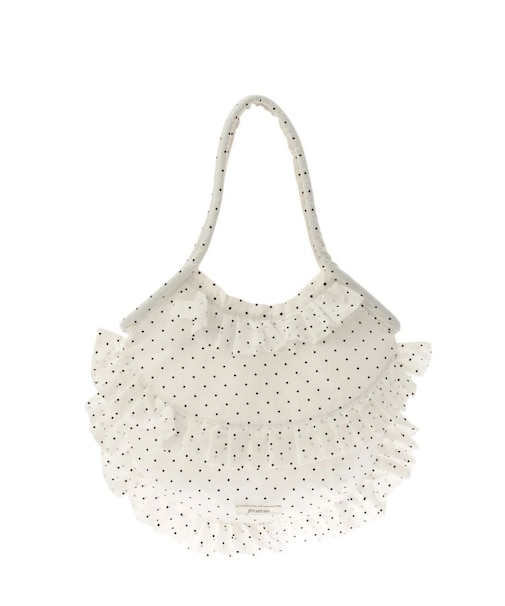 パターンフリルトートバッグ