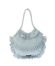 パターンフリルトートバッグ